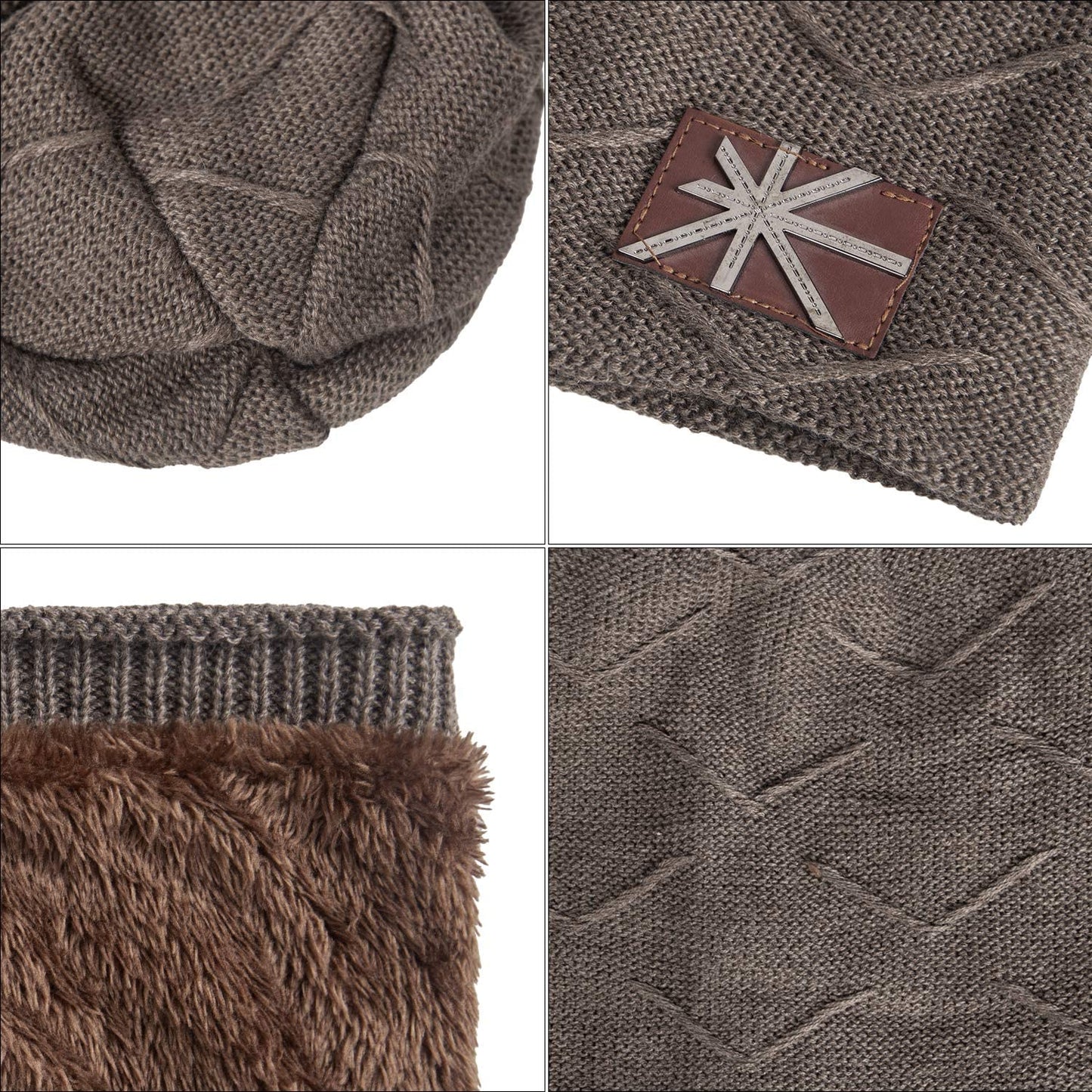 Ousipps 2 Pack Winter Hats for Men Women, Baggy Mens Beanies for Winter Ski Snow Skull Hats Black Beanie for Men and Women Apparel & Accessories > Clothing Accessories > Hats Ousipps   