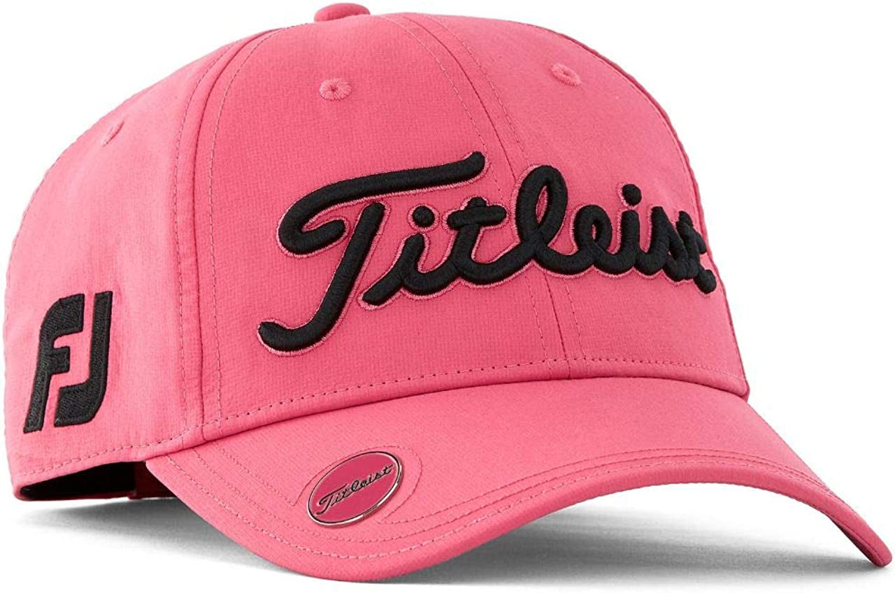 Titleist Womens Tour Performance Ball Marker Hat Blue Fog/White Apparel & Accessories > Clothing Accessories > Hats Titleist Pink/Black  