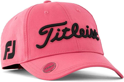 Titleist Womens Tour Performance Ball Marker Hat Blue Fog/White Apparel & Accessories > Clothing Accessories > Hats Titleist Pink/Black  