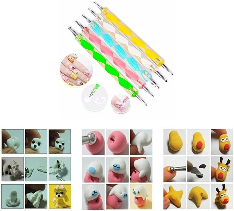 COMIART Ball Styluses Dotting Tool Set for Embossing Pattern Clay Sculpting,Nail Art Health & Beauty > Personal Care > Cosmetics > Cosmetic Tools > Nail Tools COMIART CREATE COLOR LIFE   