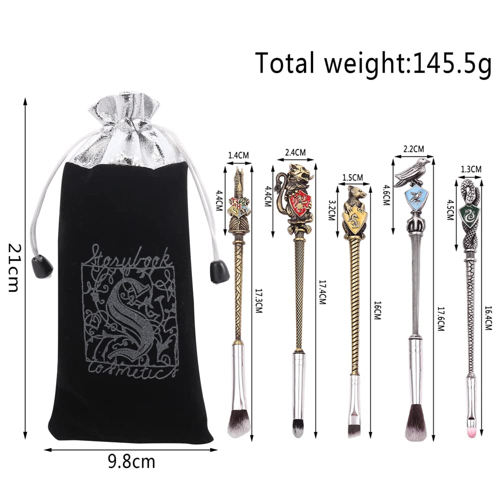 Wand Potter Makeup Brushes with Gift Bag for Makeup 5Pcs Magic Eye Shadow Eyeliner Blending Pencil Lip Brush Beauty Tools Health & Beauty > Personal Care > Cosmetics > Cosmetic Tools > Makeup Tools HORIK   