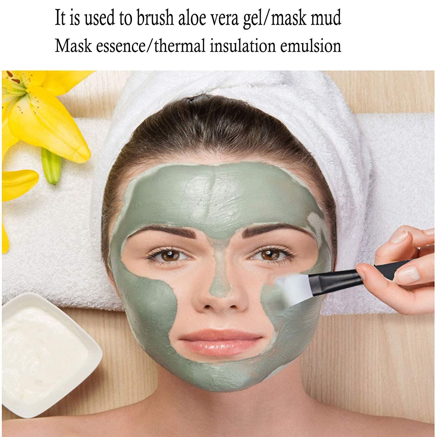 GOLIKEE 2PCS Dual Sided Face Mask Brushes, Knife Shaped Soft Silicone Facial Mud Mask Applicator Brush, Mask Beauty Tool for Makeup, Foundation, Cream, Mud, Clay, Mixed Mask and Body Lotion (Black) Health & Beauty > Personal Care > Cosmetics > Cosmetic Tools > Makeup Tools GOLIKEE   