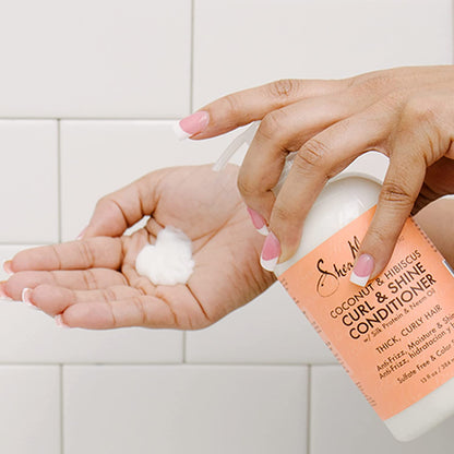 Sheamoisture Conditioner Curl Shine Silicone for Curly Hair Coconut Hibiscus Moisturize & Define 13Oz Health & Beauty > Personal Care > Hair Care SheaMoisture   
