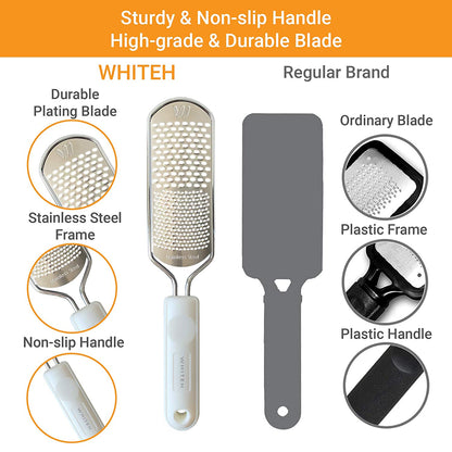 Colossal Foot Rasp Foot File and Callus Remover, Best Foot Care Pedicure Metal Surface Tool to Remove Hard Skin, Can Be Used on Both Wet and Dry Feet, Surgical Grade Stainless Steel File Health & Beauty > Personal Care > Foot Care Whiteh   