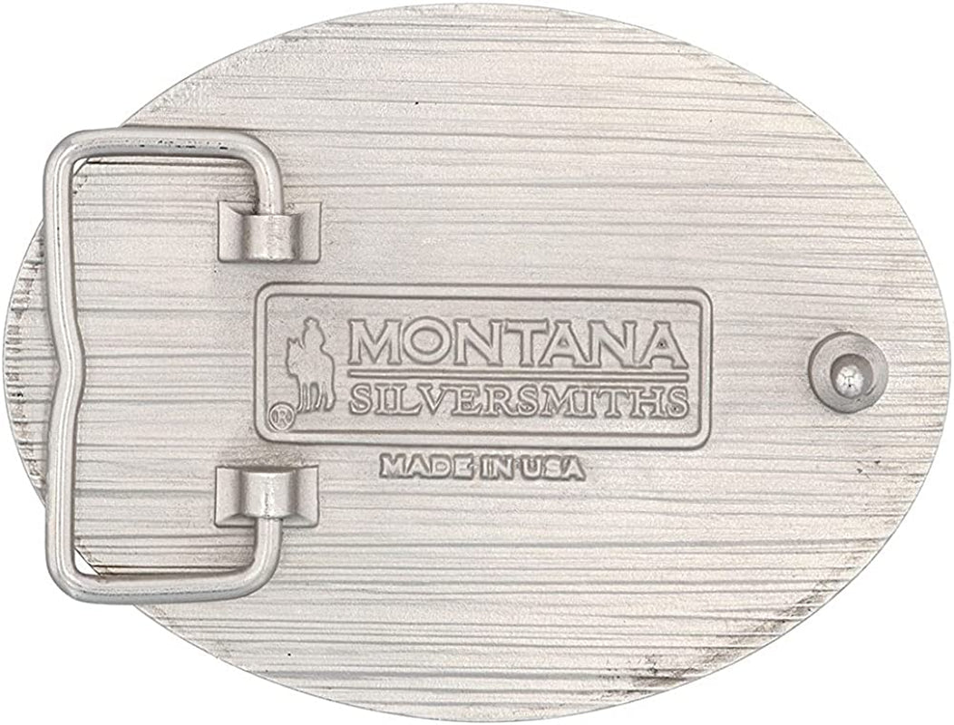 Montana Silversmiths Southwest Collection Attitude Western Belt Buckle (Buffalo Line of Sight) Apparel & Accessories > Clothing Accessories > Belt Buckles Montana Silversmiths   
