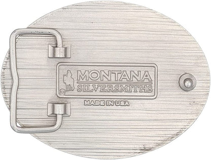 Montana Silversmiths Southwest Collection Attitude Western Belt Buckle (Buffalo Line of Sight) Apparel & Accessories > Clothing Accessories > Belt Buckles Montana Silversmiths   