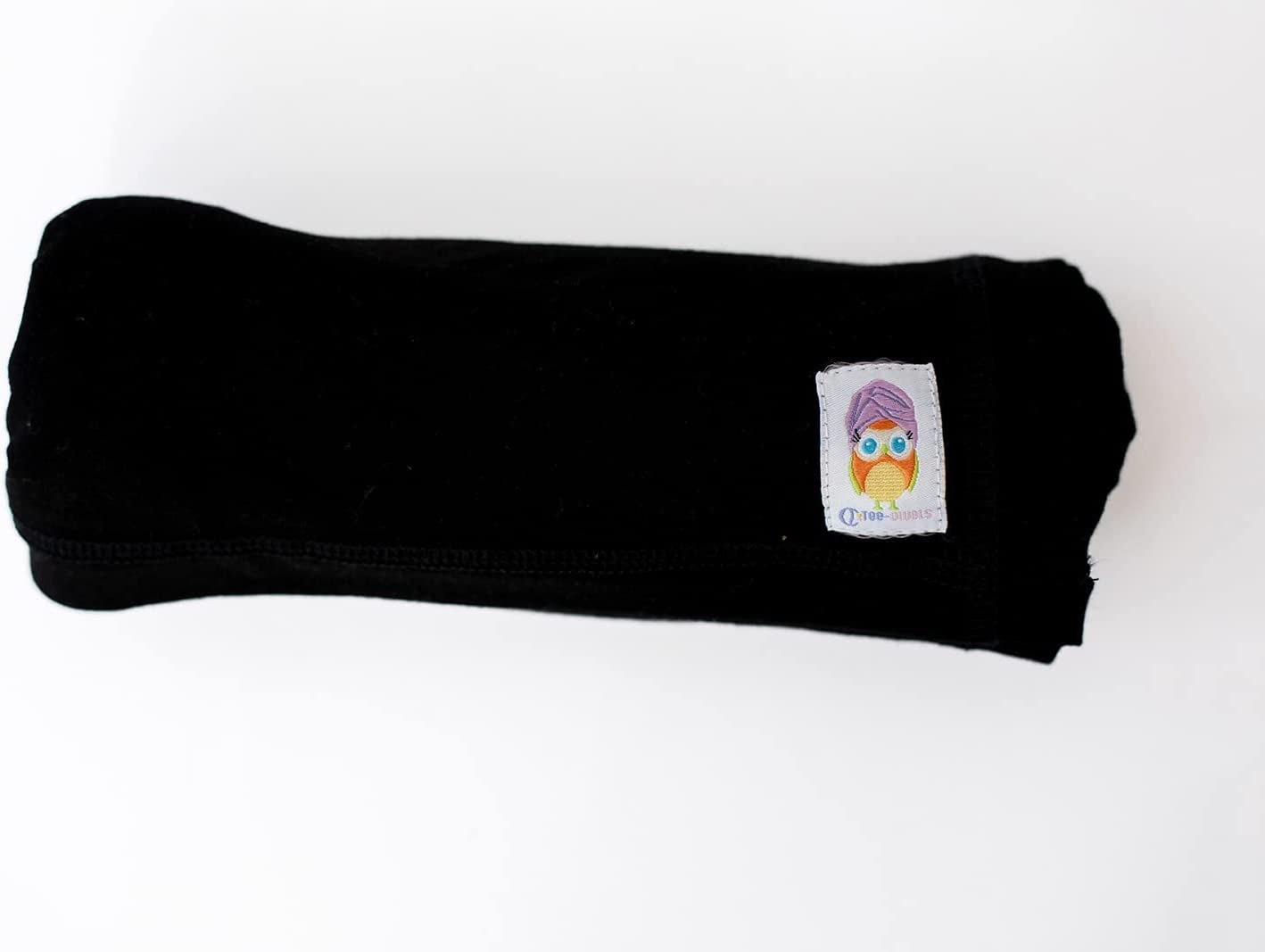 Black Tee-Owel T-Shirt Towel (Short to Shoulder) - Ideal Cotton T-Shirt Hair Towel - Promotes Healthy Hair by Preventing Damage, Breakage, and Frizz - Natural and Curly Hair Care Essential Health & Beauty > Personal Care > Hair Care Tee-Owels   