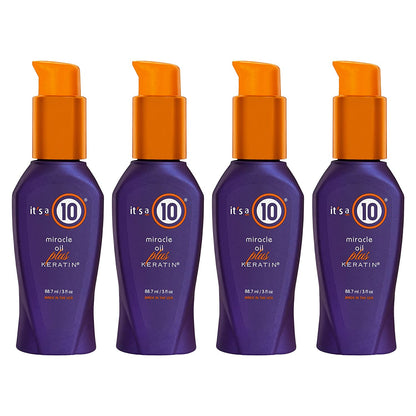 It'S a 10 Haircare Miracle Oil plus Keratin, 3 Fl. Oz. (Pack of 1) Health & Beauty > Personal Care > Hair Care It's a 10 Haircare Pack of 4  