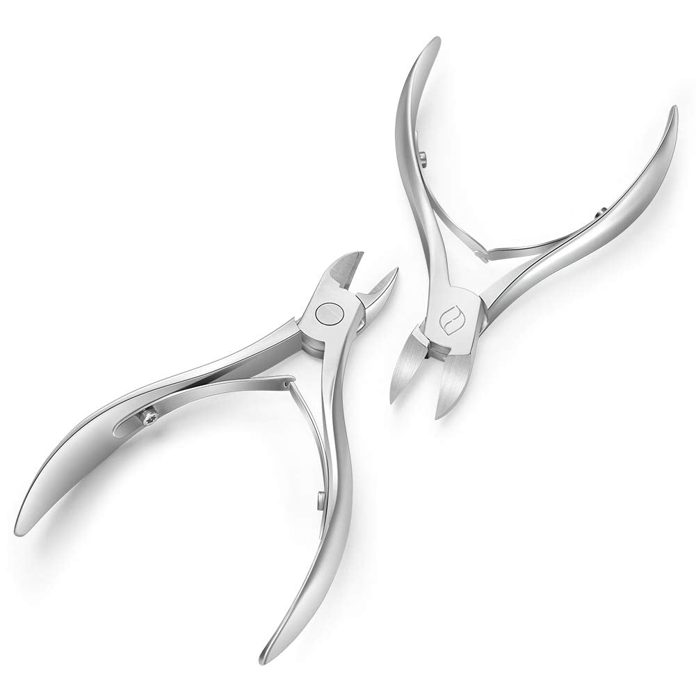 FERYES Toenail Clippers for Thick,Fungal or Ingrown Toenails - Ingrown Nail Clipper for Men,Women,Seniors,Podiatrist - Heavy Duty 4R13 Stainless Steel Toenail Tool - Silver Health & Beauty > Personal Care > Cosmetics > Cosmetic Tools > Nail Tools FERYES   