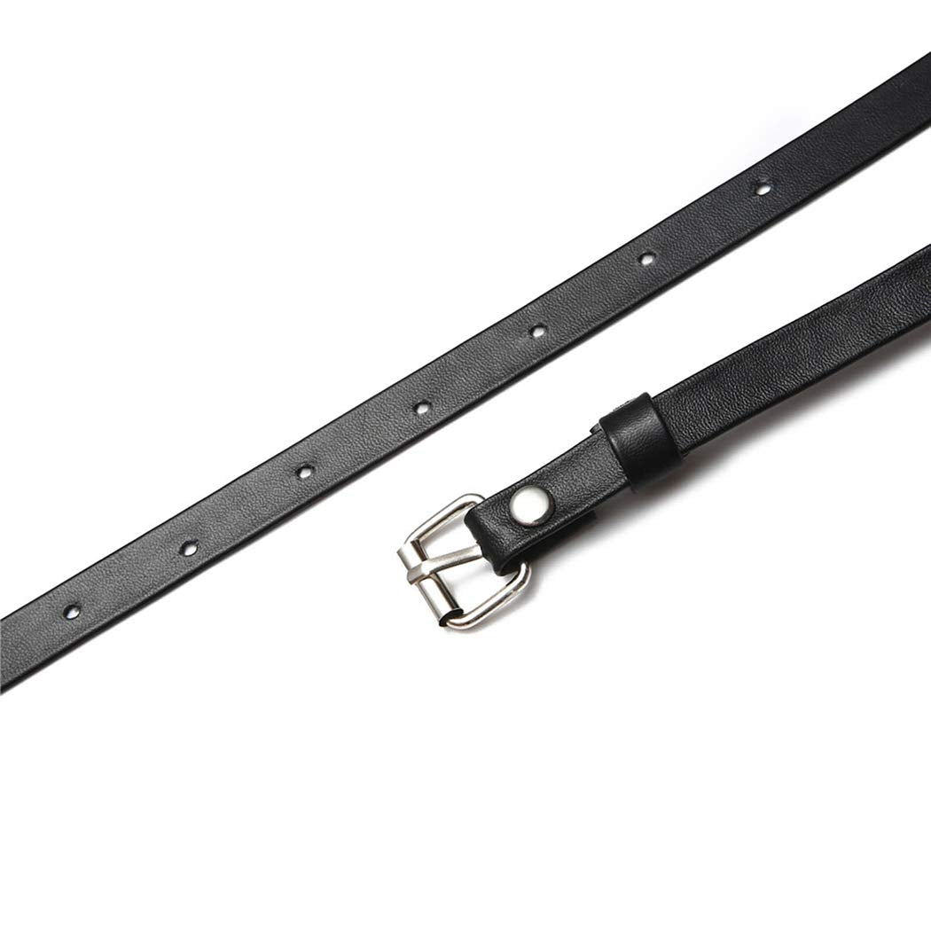 Reetan Punk Leather Body Chains Black Waist Chain Layered Nightclub Ring Belt Belly Chains Rave Party Body Jewelry Accessories for Women and Girls (A) Apparel & Accessories > Jewelry > Body Jewelry REETAN   