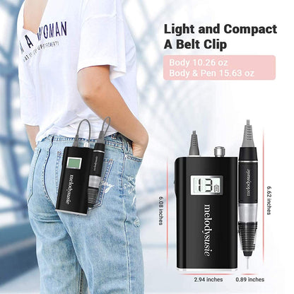 Melodysusie Professional Rechargeable 30000 Rpm Nail Drill, Portable E-File with Long Life Battery, Electric Tool for Acrylic Nail Natural Extension Poly Nail Gel, Nail Drill Bit (Straight Coarse) Health & Beauty > Personal Care > Cosmetics > Cosmetic Tools > Nail Tools MelodySusie   