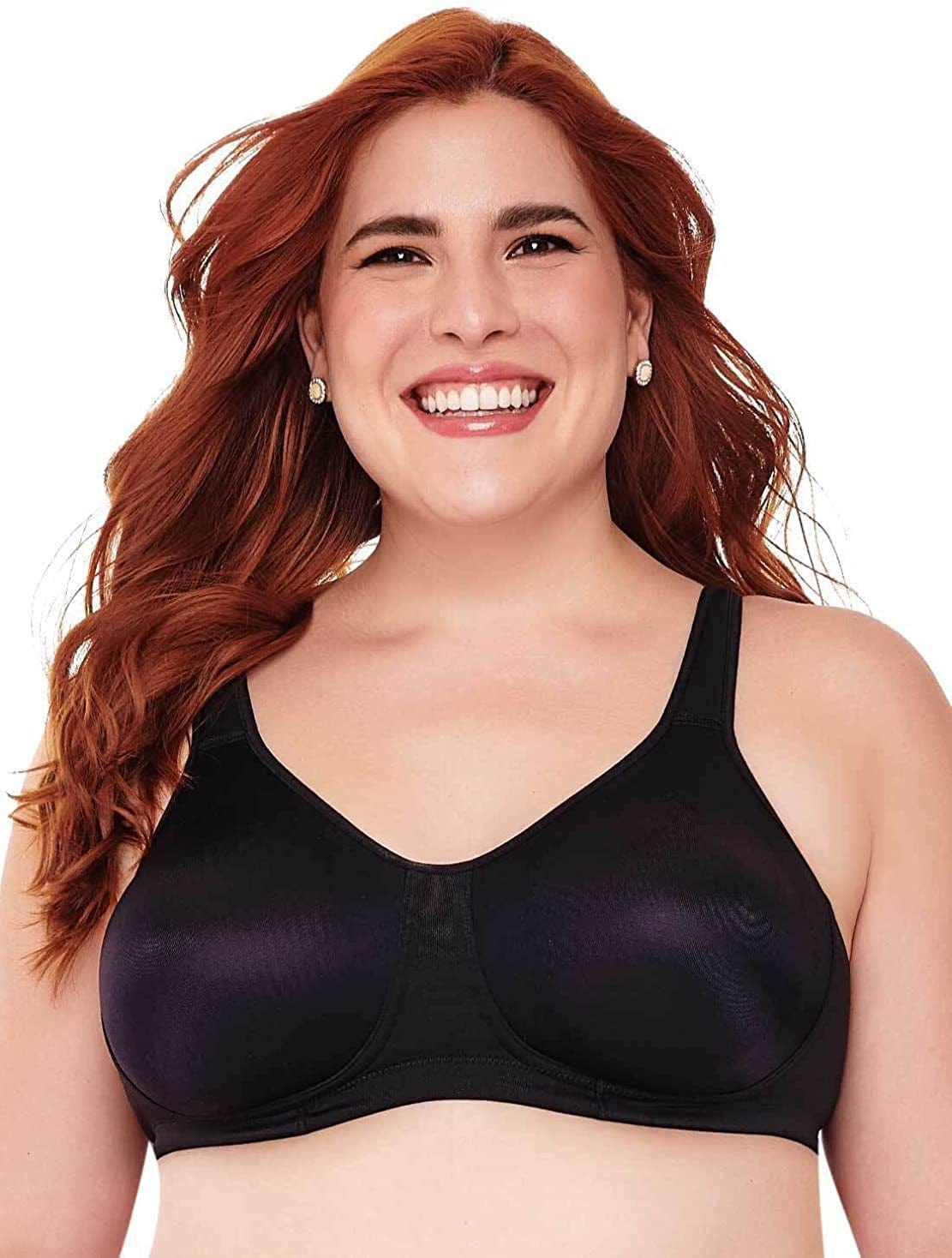 7306 - Women'S Full Coverage Wireless U-Back Bra Black / 42C