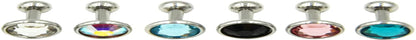 Pair Stainless Steel Anodized Flat CZ Gem Ear Tragus Cartilage Helix Stud Piercing Body Jewelry Retainers Earring Barbell Stud Useful and Nice Apparel & Accessories > Jewelry > Body Jewelry Generic   