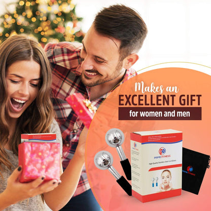 Ice Globes for Facials | Unbreakable Steel Cooling Roller | Cryo Sticks for Face | Massager for Face Neck & Eyes | Skin Care for Dark Circles, Puffiness, Wrinkles, Collagen Production Health & Beauty > Personal Care > Cosmetics > Cosmetic Tools > Skin Care Tools PRIME Fitness   
