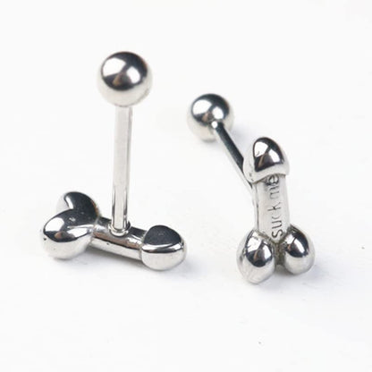 Sexy Genital Tongue Piercing Barbell Tongue Rings Surgical Stainless Steel Bars Tounge Ring Women Body Jewelry Durable Processed Apparel & Accessories > Jewelry > Body Jewelry generic   