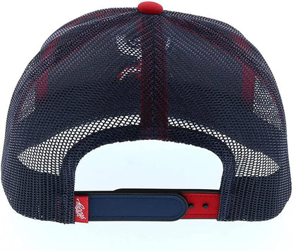 HOOEY Texican Trucker Cap White/Red/Blue Apparel & Accessories > Clothing Accessories > Hats HOOEY   