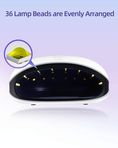 SUNUV 48W UV LED Light Lamp Nail Dryer for Gel Polish with Auto Sensor Professional Nail Art Tools SUN4 Black Health & Beauty > Personal Care > Cosmetics > Cosmetic Tools > Nail Tools SUNUV   