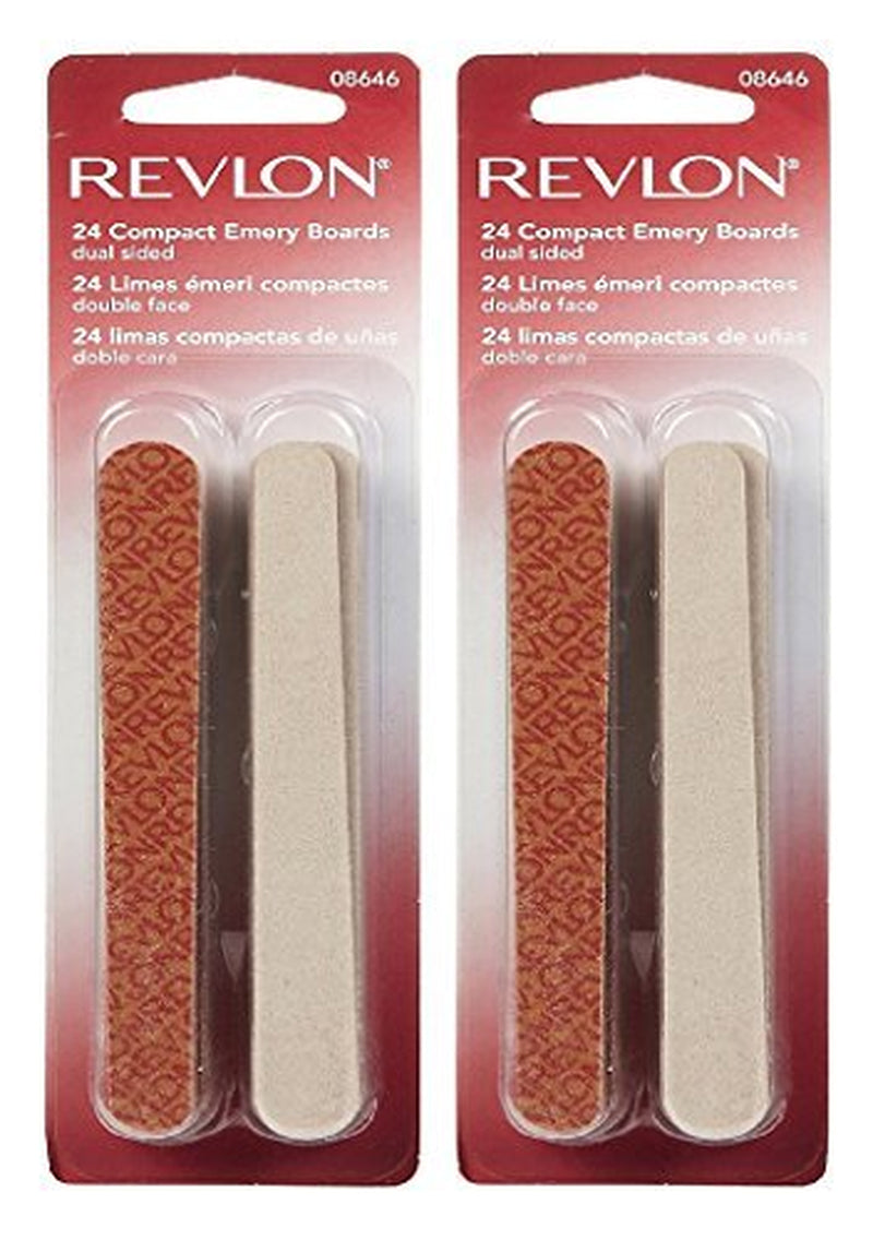 Compact Nail File by Revlon, Dual Sided Nail Care Tool, Smooths & Shapes Nails, Easy to Use, Compact Emery Boards (Pack of 24) Health & Beauty > Personal Care > Cosmetics > Cosmetic Tools > Nail Tools REVLON 24 Count (Pack of 2)  