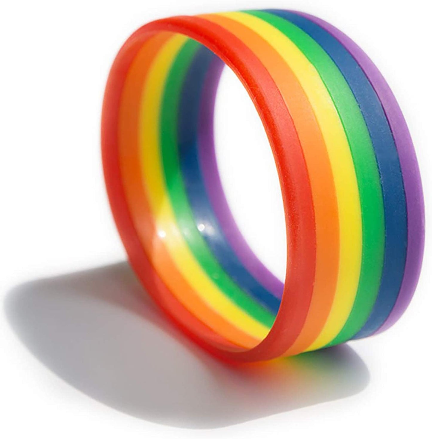 CHOORO LGBT Bracelet Gay Pride Bracelets Rainbow Silicone Rubber Wristbands LGBTQ Jewelry Gay Pride Gifts Apparel & Accessories > Jewelry > Bracelets CHOORO Rainbow  