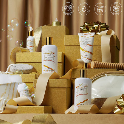 Spa Gifts for Women, Relaxation Gifts for Her, Bath and Body Gift Set, White Rose Jasmin Spa Kit, Self Care Gifts for Women & Men - Thank You, Birthday, Unique, Personalized Gifts for Mom, Best Friend Health & Beauty > Personal Care > Cosmetics > Bath & Body LOVERY   
