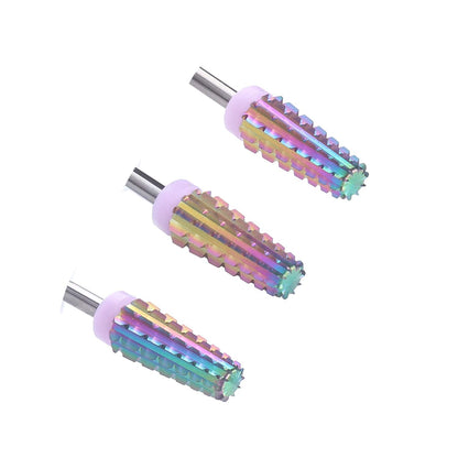 MZCMSL 5 in 1 Carbide Nail Bit - Fast Remove Acrylic or Gel,3/32 Shank Tapered Barrel Bit - Two Way Rotate Use for Both Left and Right Handed,Nail Tool (3Xc,Multicolor) Health & Beauty > Personal Care > Cosmetics > Cosmetic Tools > Nail Tools MZCMSL   