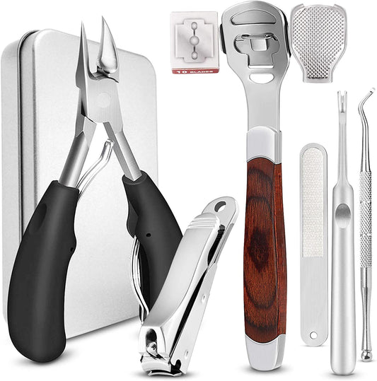 Manicure & Pedicure Kits,Manicure Tools Professional,Thick Toenail Clippers,Cuticle Trimmer,Foot Care Pedicure Callus Shaver Hard Skin Remover,Mens Manicure Set,Manicure Kit for Women,Foot Care. Health & Beauty > Personal Care > Foot Care Generic   
