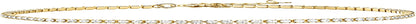 PAVOI 14K Gold Plated Charm Link Flat Gold Anklets for Women Apparel & Accessories > Jewelry > Anklets PAVOI Tennis yellow plated 