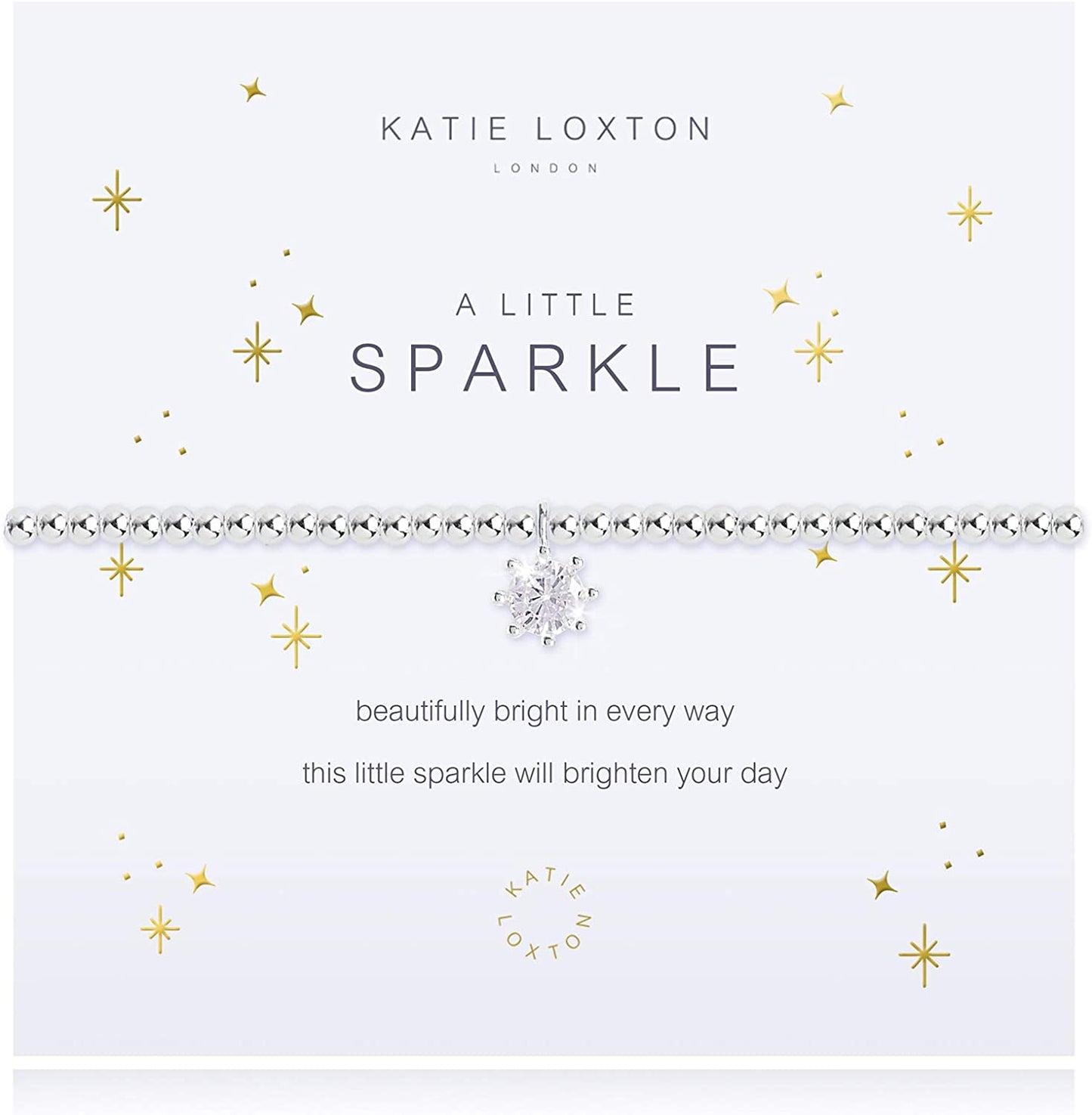 KATIE LOXTON a Little Magic Womens Stretch Adjustable Band Fashion Charm Bracelet Apparel & Accessories > Jewelry > Bracelets Katie Loxton Sparkle  