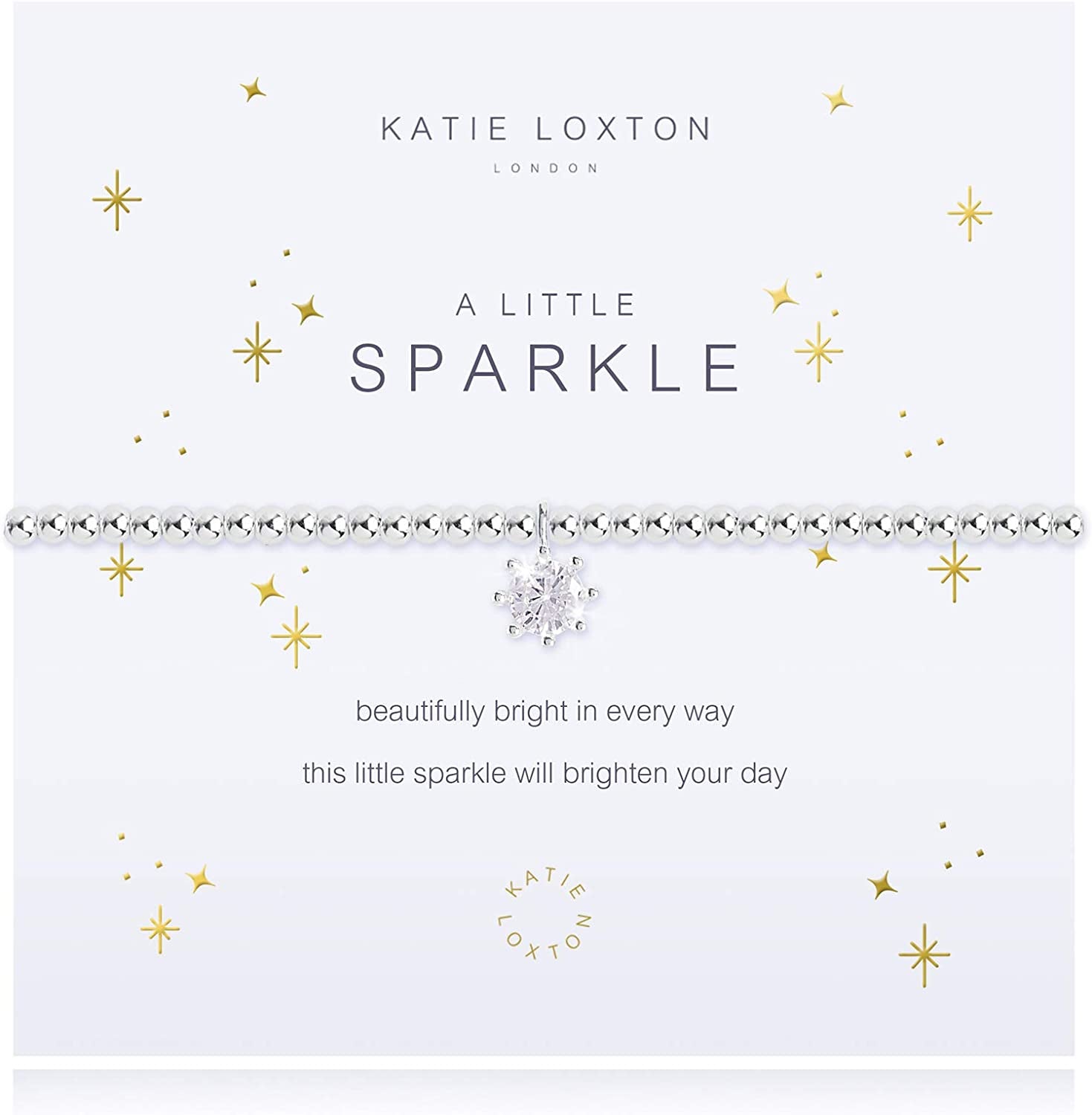 KATIE LOXTON a Little Magic Womens Stretch Adjustable Band Fashion Charm Bracelet Apparel & Accessories > Jewelry > Bracelets Katie Loxton Sparkle  
