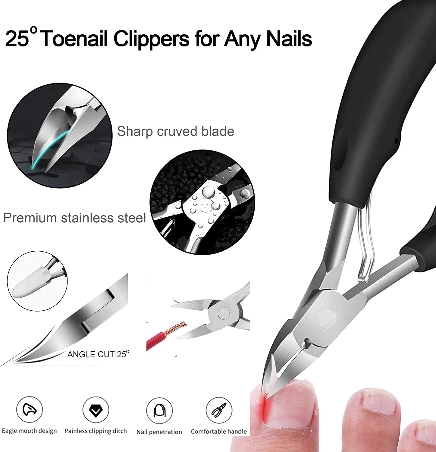 Manicure & Pedicure Kits,Manicure Tools Professional,Thick Toenail Clippers,Cuticle Trimmer,Foot Care Pedicure Callus Shaver Hard Skin Remover,Mens Manicure Set,Manicure Kit for Women,Foot Care. Health & Beauty > Personal Care > Foot Care Generic   