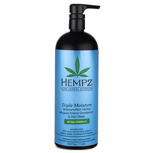 Hempz Triple Moisture-Rich Herbal Whipped Creme Conditioner and Hair Mask for Women and Men, 33.8 Oz. - Premium, Natural Moisturizing Conditioners to Repair Dry, Damaged Hair - Scented Hair Care Health & Beauty > Personal Care > Hair Care Hempz White/Enchanted Grapefruit 33.8 Fl Oz (Pack of 1) 