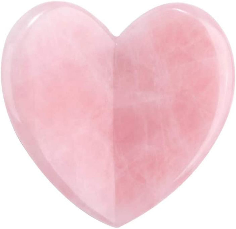 Healing Crystal Rose Quartz Heart Love Massage Tool Natural Gemstone Gua Sha Board Facial Scraping Massager for Face, Eye, Neck Skin Care Massage Health & Beauty > Personal Care > Cosmetics > Cosmetic Tools > Skin Care Tools StoneStory   