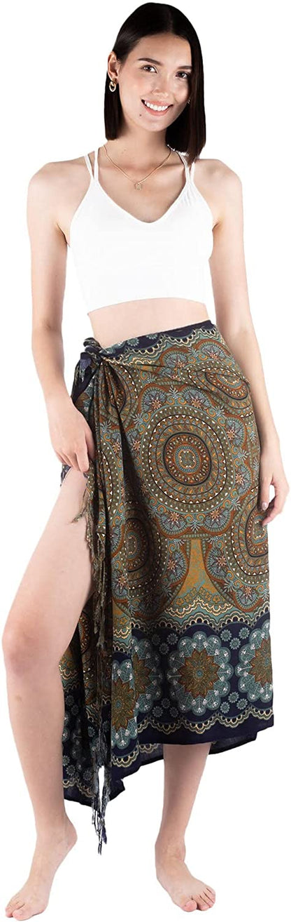 Gypsy Gal Pashmina Shawls and Wraps Scarves for Women in Large Soft Silky Rave Scarf Apparel & Accessories > Clothing Accessories > Scarves & Shawls GYPSY GAL Royal Mandala Blue Medium 