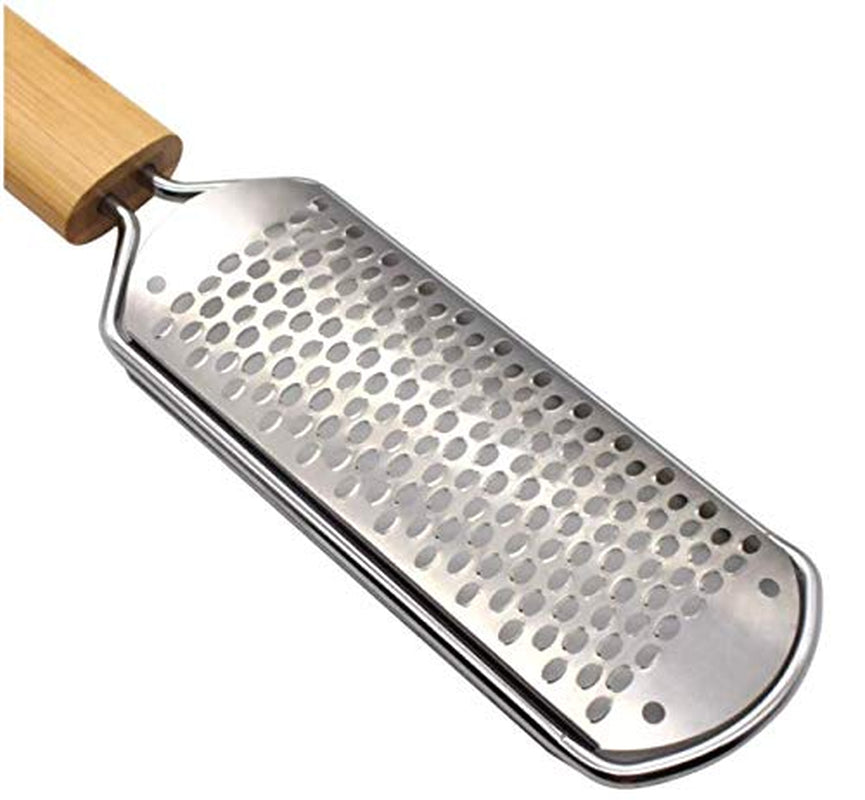 Foot Callus Remover. Cozibath File for Heels with Bamboo Handle, Surgical Grade Stainless Steel Foot Grater to Remove Dead Skin, Foot Scrubber, Cracked Heel Care Tool Health & Beauty > Personal Care > Foot Care Generic   