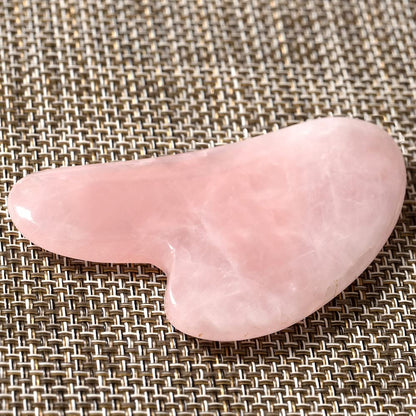 Gua Sha Massage Tool, Guasha Tool for Face, Rose Quartz Natural Crystal Stone Massager for Face, Eyes, Neck, Body Muscle Relaxing and Relieve (Rose Quartz) Health & Beauty > Personal Care > Cosmetics > Cosmetic Tools > Skin Care Tools FlowCat   