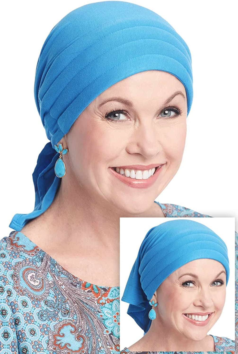 Cardani Instant Tie Headscarf - Padded Easy Tie Triangle Scarf in Luxury Viscose from Bamboo Apparel & Accessories > Clothing Accessories > Headwear Cardani   