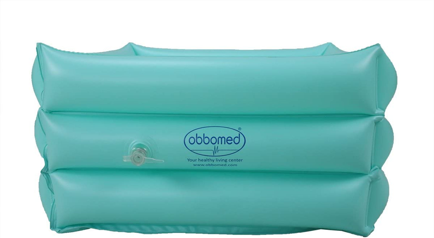 Obbomed HB-1700N New and Handy Air Valve Foldable Portable, Folding Inflatable Portable Travel Spa Foot Care Bath Basin –Inflated Size: 16.5(L) X 16.5(W) X 7.0(H) Inches – 4.2 Gallons Capacity Health & Beauty > Personal Care > Foot Care ObboMed   