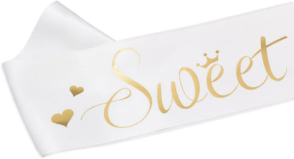 Sweet 16 Satin Sash -16 Birthday Sash 16 Birthday Gift Birthday Party Favors, Supplies and Decorations Apparel & Accessories > Clothing Accessories > Sashes ADBetty   