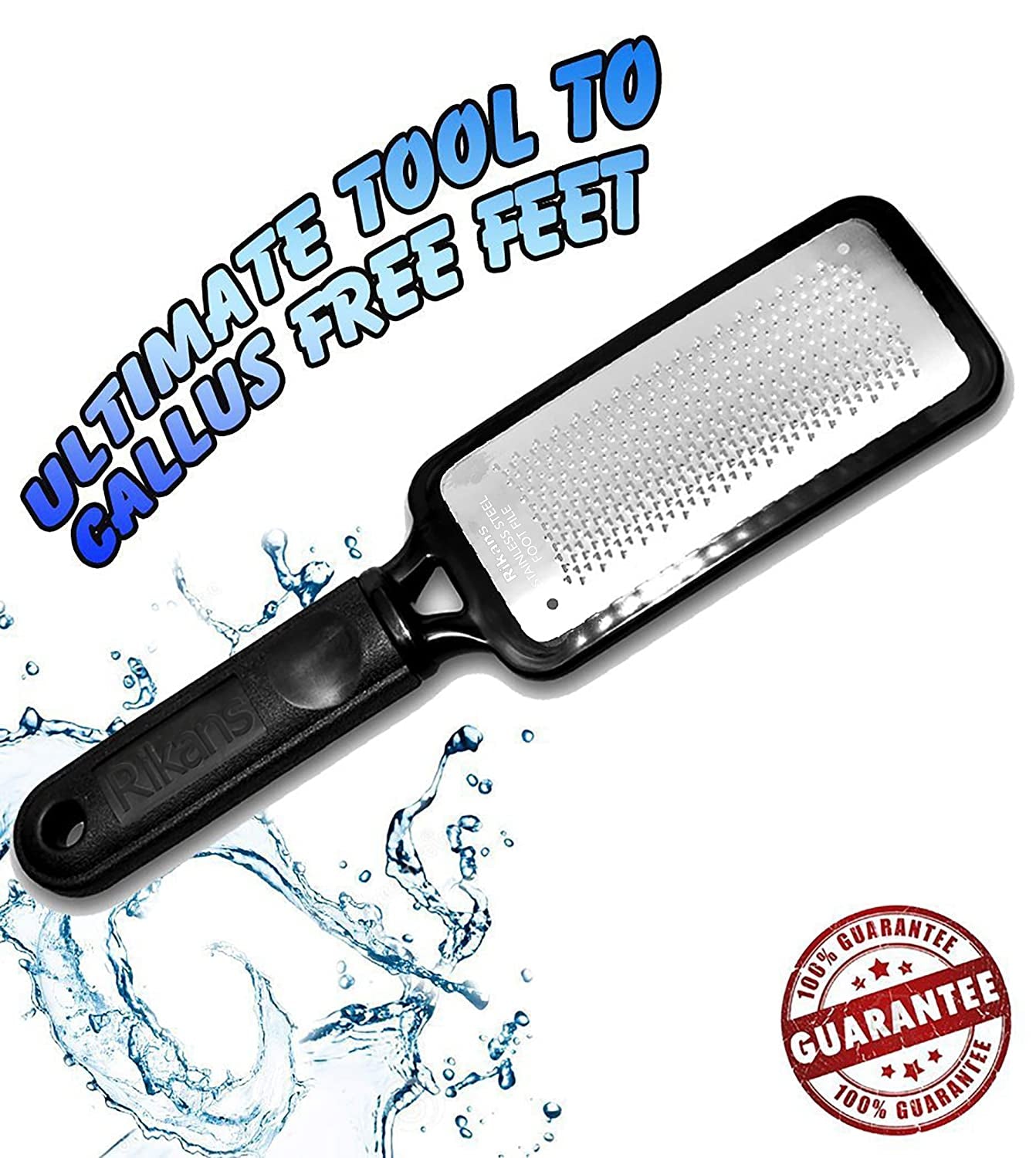 Rikans Colossal Foot File, Professional Foot Rasp Callus Remover, Foot Care Pedicure Tool to Remove Hard Skin,Can Be Used on Wet or Dry Skin, Surgical Grade Stainless Steel File (Foot File Set) Health & Beauty > Personal Care > Foot Care Rikans   