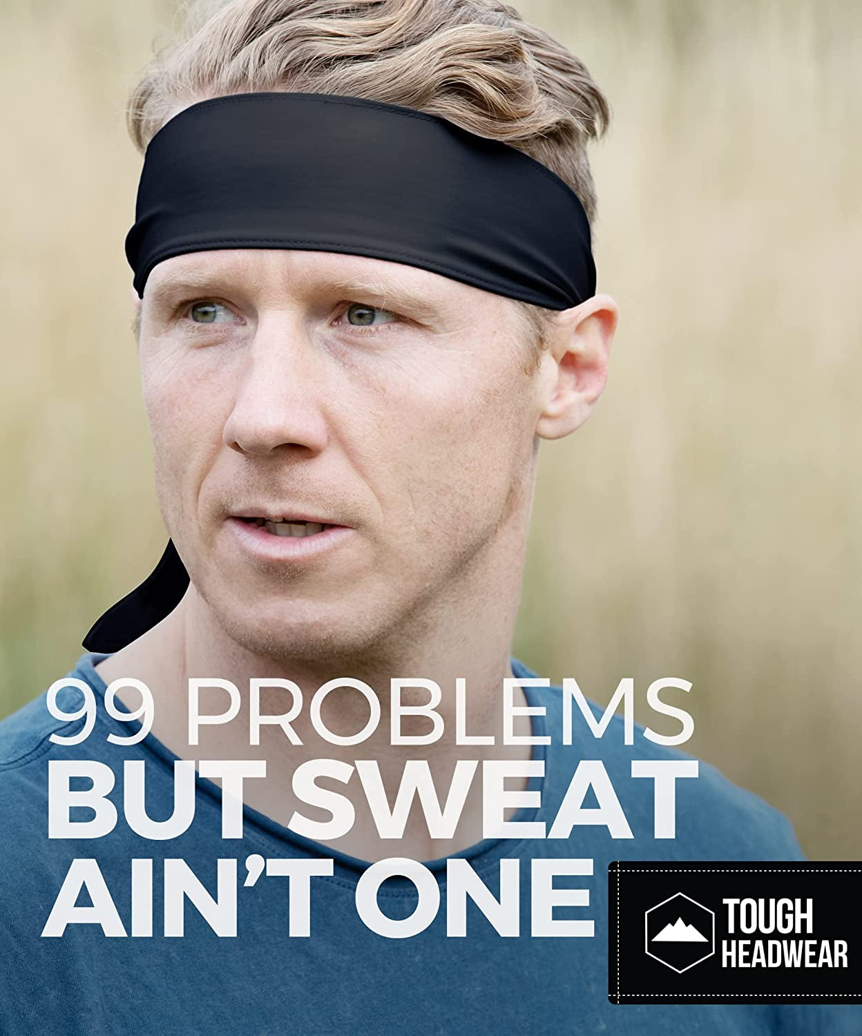 Tie Headband - Sports Head Ties for Men, Women, Kids - Ninja, Karate, Tennis, Pirate Head Band & Bandana - Athletic Sweatband/Hair Band for Basketball, Softball, Running, Workout - Sweat Wicking Apparel & Accessories > Clothing Accessories > Bandanas & Headties Tough Headwear   