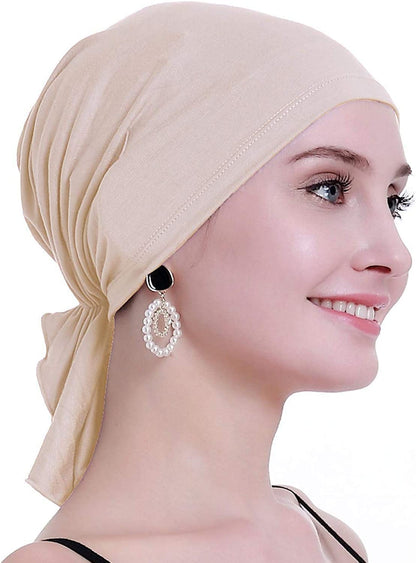 Osvyo Bamboo Chemo Headscarf for Women Hair Loss - Cancer Slip on Headwear Turbans Sealed Packaging  osvyo   