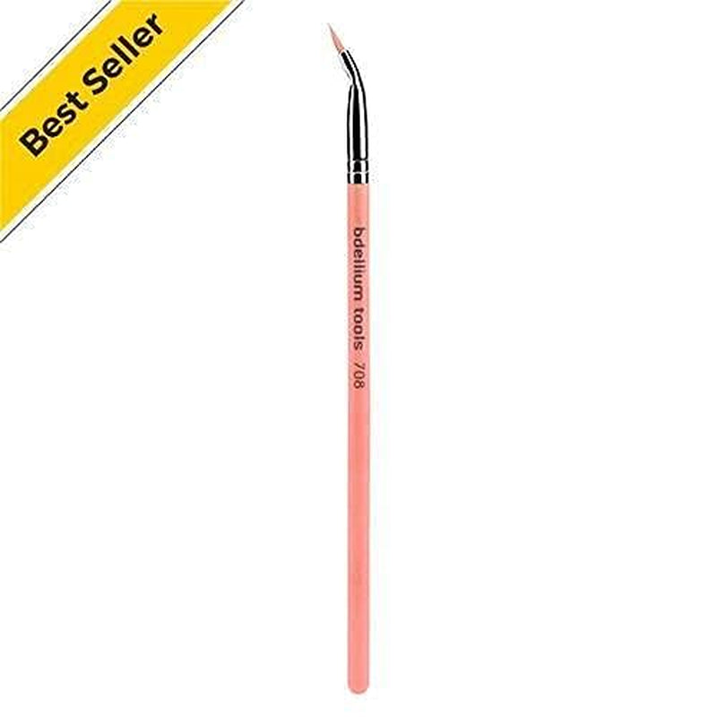 Bdellium Tools Professional Makeup Brush Pink Bambu Series - Bent Eyeliner 708 Health & Beauty > Personal Care > Cosmetics > Cosmetic Tools > Makeup Tools BDELLIUM TOOLS   