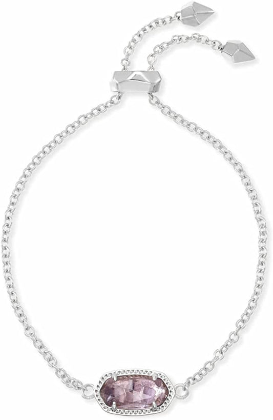 Kendra Scott Elaina Link Chain Bracelet for Women Apparel & Accessories > Jewelry > Bracelets Kendra Scott RHODIUM - PURPLE AMETHYST  