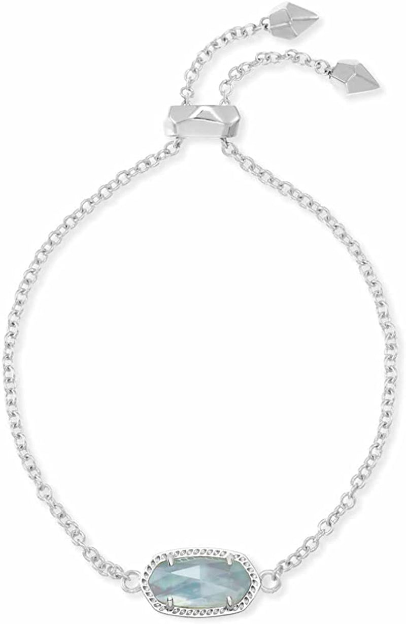 Kendra Scott Elaina Link Chain Bracelet for Women Apparel & Accessories > Jewelry > Bracelets Kendra Scott RHODIUM - LIGHT BLUE ILLUSION  