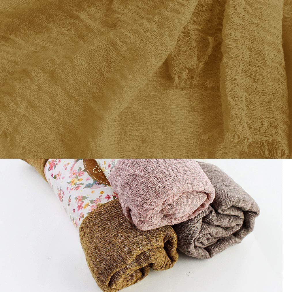 Wobe 3Pcs Women Soft Cotton Hemp Scarf Shawl Long Scarves, Travel Sunscreen Apparel & Accessories > Clothing Accessories > Scarves & Shawls Wobe   
