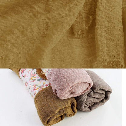 Wobe 3Pcs Women Soft Cotton Hemp Scarf Shawl Long Scarves, Travel Sunscreen Apparel & Accessories > Clothing Accessories > Scarves & Shawls Wobe   