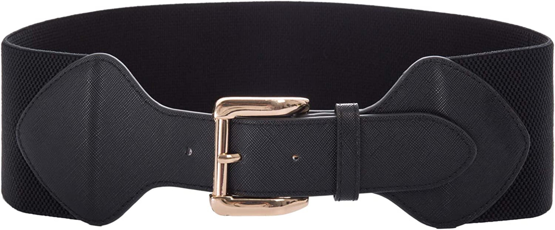 GRACE KARIN Women Elastic Stretchy Vintage Wide Waist Cinch Belt with Buckle Apparel & Accessories > Clothing Accessories > Belts GRACE KARIN Black Small 