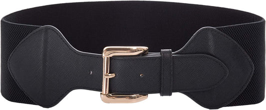 GRACE KARIN Women Elastic Stretchy Vintage Wide Waist Cinch Belt with Buckle Apparel & Accessories > Clothing Accessories > Belts GRACE KARIN Black Small 