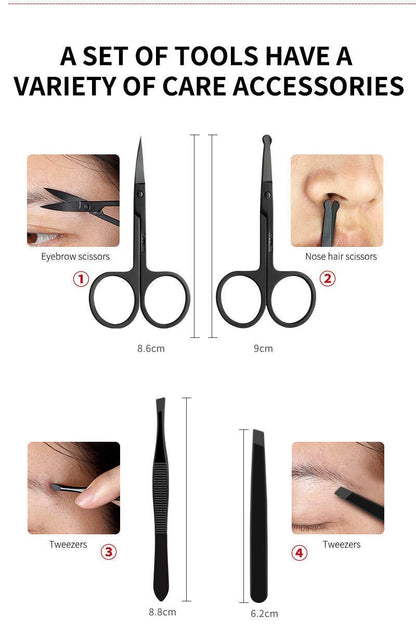 SAIXIFU (23-Pieces) Manicure Set: Professional Manicure Kit with 23 Items, Including Hand Care, Facial Care and Foot Care, Black Stainless Steel Complete Manicure and Pedicure Set Health & Beauty > Personal Care > Foot Care SAIXIFU   