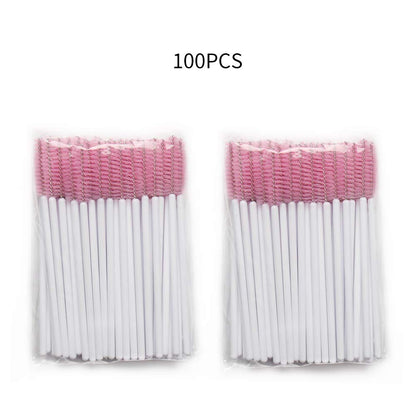 Myaokue-Up 100 Pack Eyelash Mascara Wands Disposable Lash Brushes for Extensions Makeup Applicator Tool, White/Pink… Health & Beauty > Personal Care > Cosmetics > Cosmetic Tools > Makeup Tools myaokue-up   